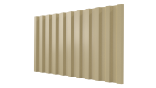 Профнастил С21 1051/1000x0,45 мм, 1014 слоновая кость глянцевый