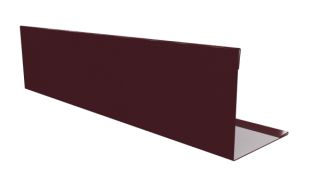 Планка завершающая 10x50x50x10 мм, 3005 винно-красный глянцевый
