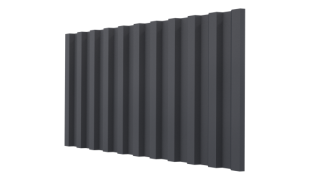 Профнастил С21 1051/1000x0,5 мм, 7024 графитовый серый матовый