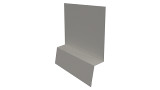 Планка стартовая фальц 135x30x55 мм, 9002 светло-серый глянцевый