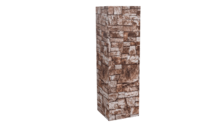Декоративная накладка угловая 20x60x60x20 мм, Дикий камень