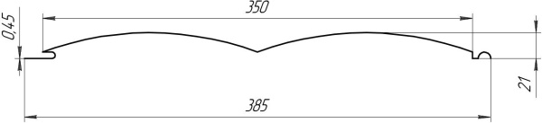 Металлосайдинг Блок хаус 383/355x0,5 мм, 3005 винно-красный матовый