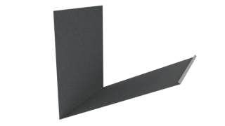 Планка примыкания верхняя к трубе фальц 250x210 мм, цинк