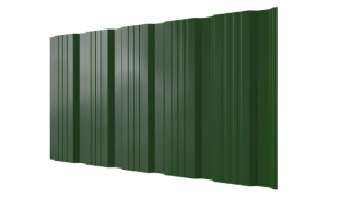 Профнастил К20 1195/1130x0,3 мм, 6002 лиственно-зеленый глянцевый