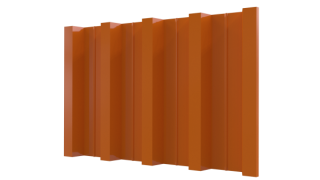 Профнастил Н60 902/845x0,45 мм, 2011 насыщенный оранжевый глянцевый