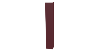 Планка угла наружного 50x50x2000 мм, 3005 винно-красный матовый