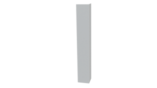 Планка угла наружного 50x50x2000 мм, 7035 светло-серый глянцевый