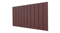 Профнастил С8 1200/1150x0,45 мм, 3009 оксид красный матовый