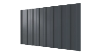 Профнастил С20R 1150/1100x0,5 мм, 7011 железно-серый глянцевый