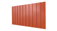 Профнастил С8 1200/1150x0,5 мм, 2004 оранжевый глянцевый