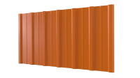 Профнастил НС16 1150/1100x0,4 мм, 2011 насыщенный оранжевый глянцевый