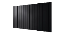 Профнастил С20R 1150/1100x0,3 мм, 9005 черный янтарь глянцевый